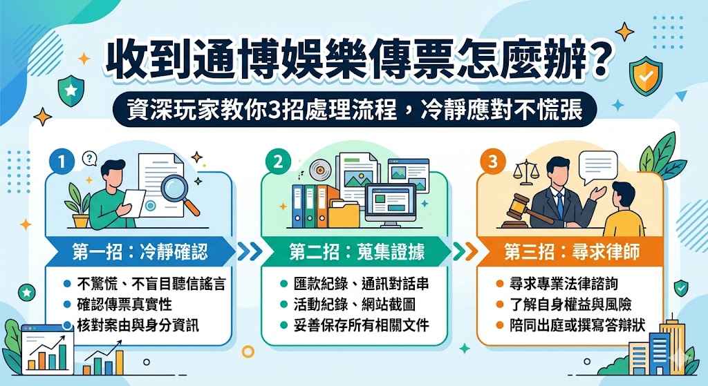 收到通博娛樂傳票怎麼辦？資深玩家教你3招處理流程，冷靜應對不慌張