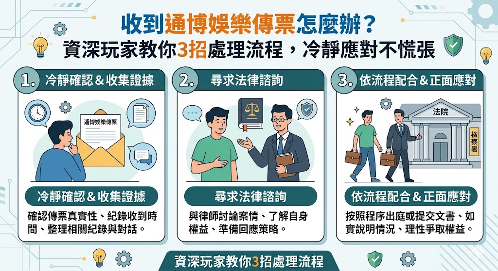 收到通博娛樂傳票怎麼辦？資深玩家教你3招處理流程，冷靜應對不慌張